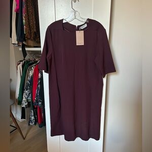Mm Lafleur Emily dress in maroon